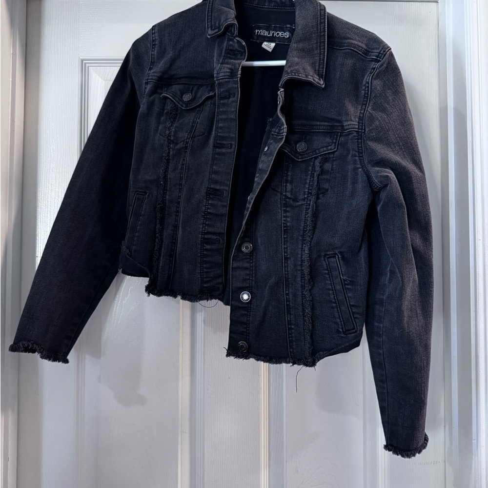 Maurices Black Denim Jacket